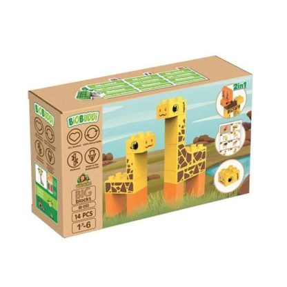 Steppe Bausteine Bioplastic Spielzeug, 100% Naturlich - box